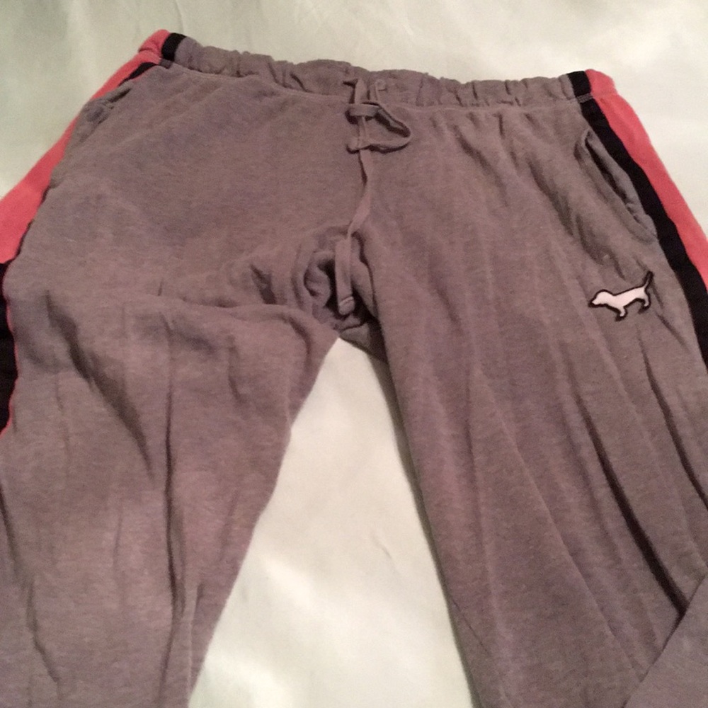 PINK Grey boyfriend sweats